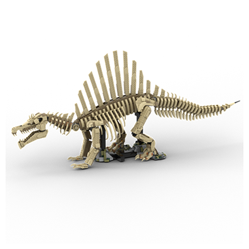 Art Craft Dinosaurs - 2246피스 MOC 공룡 스피노사우루스 화석 모델
