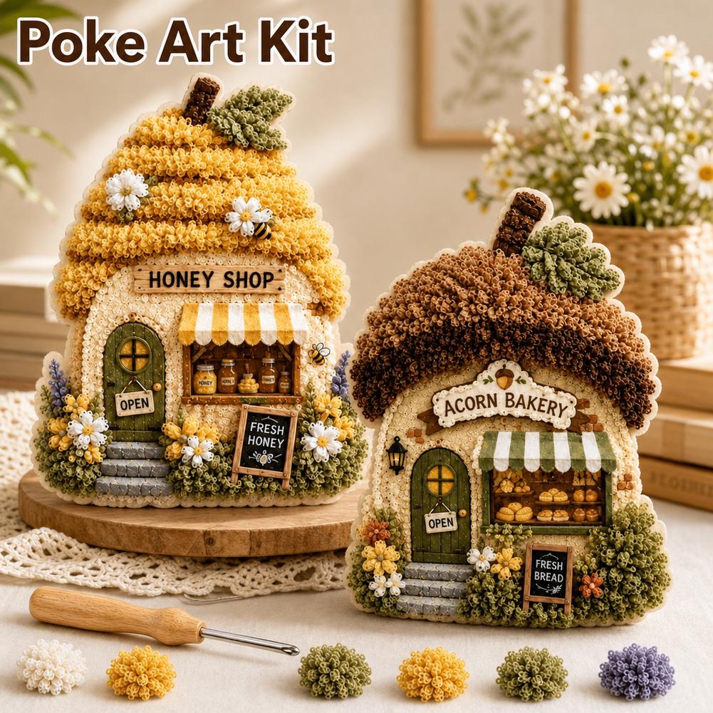 Art Craft Village - 기발한 마을 3D 패브릭 포크 아트