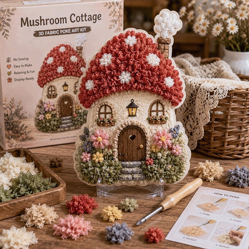 Art Craft Village - 기발한 마을 3D 패브릭 포크 아트