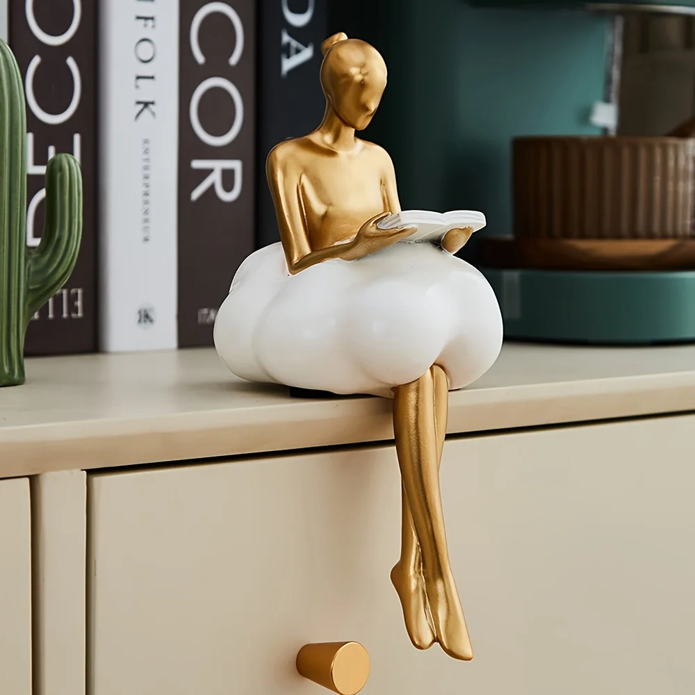 Art Craft Furniture - 클라우드 걸 조각 추상 미술 피규어