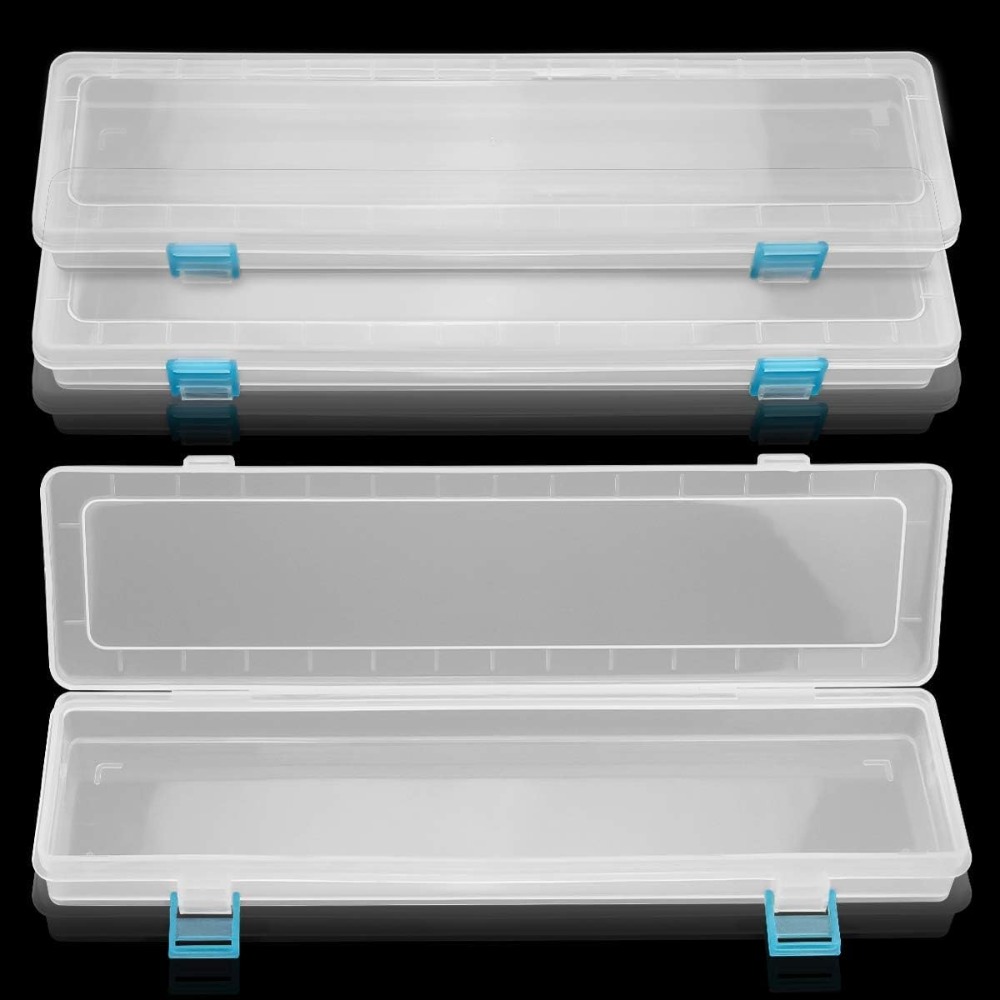 Art Craft Organizer - 흰색 수납 상자 33x7x3.5cm, 브러쉬, 연필,