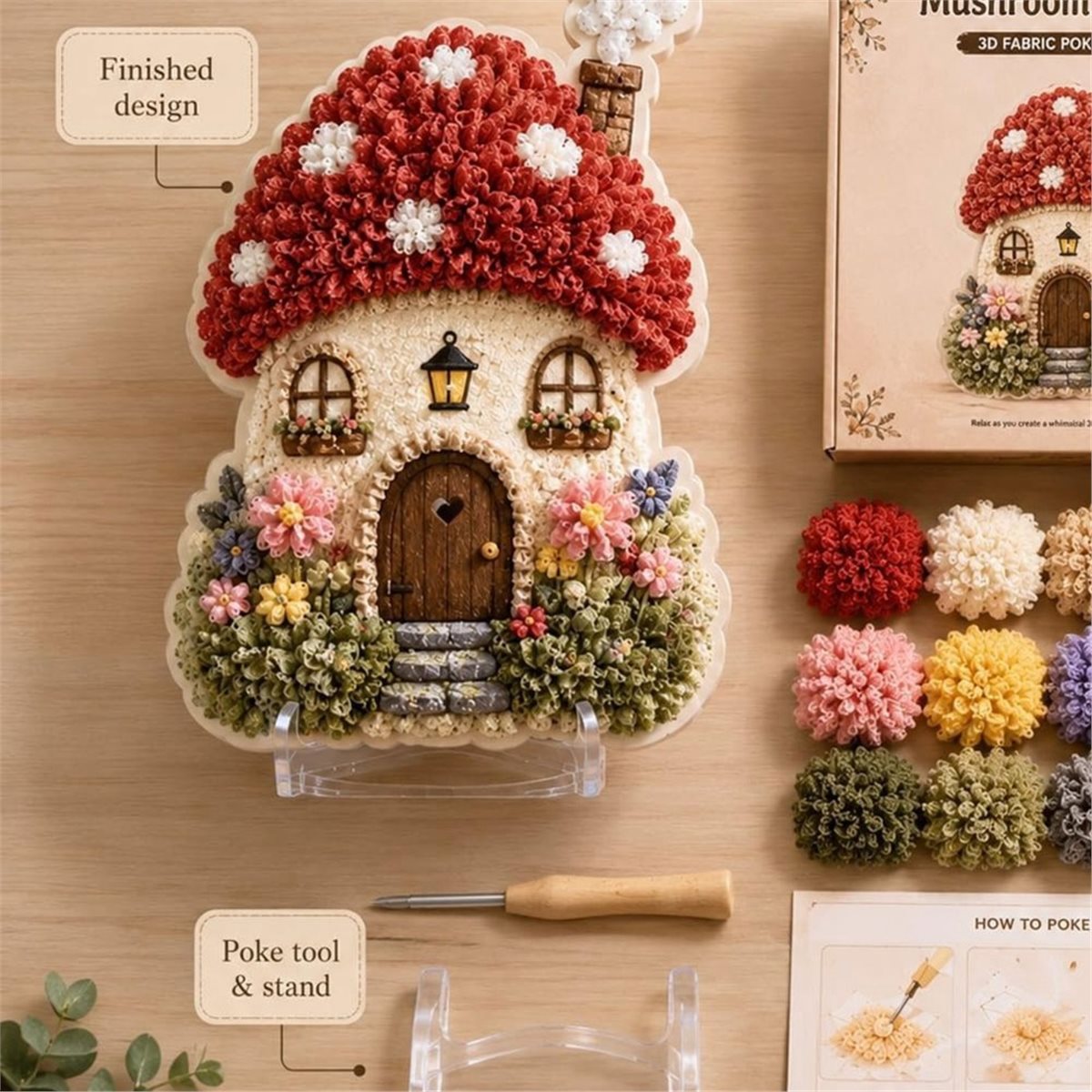 Art Craft Village - 기발한 마을 3D 패브릭 포크 아트