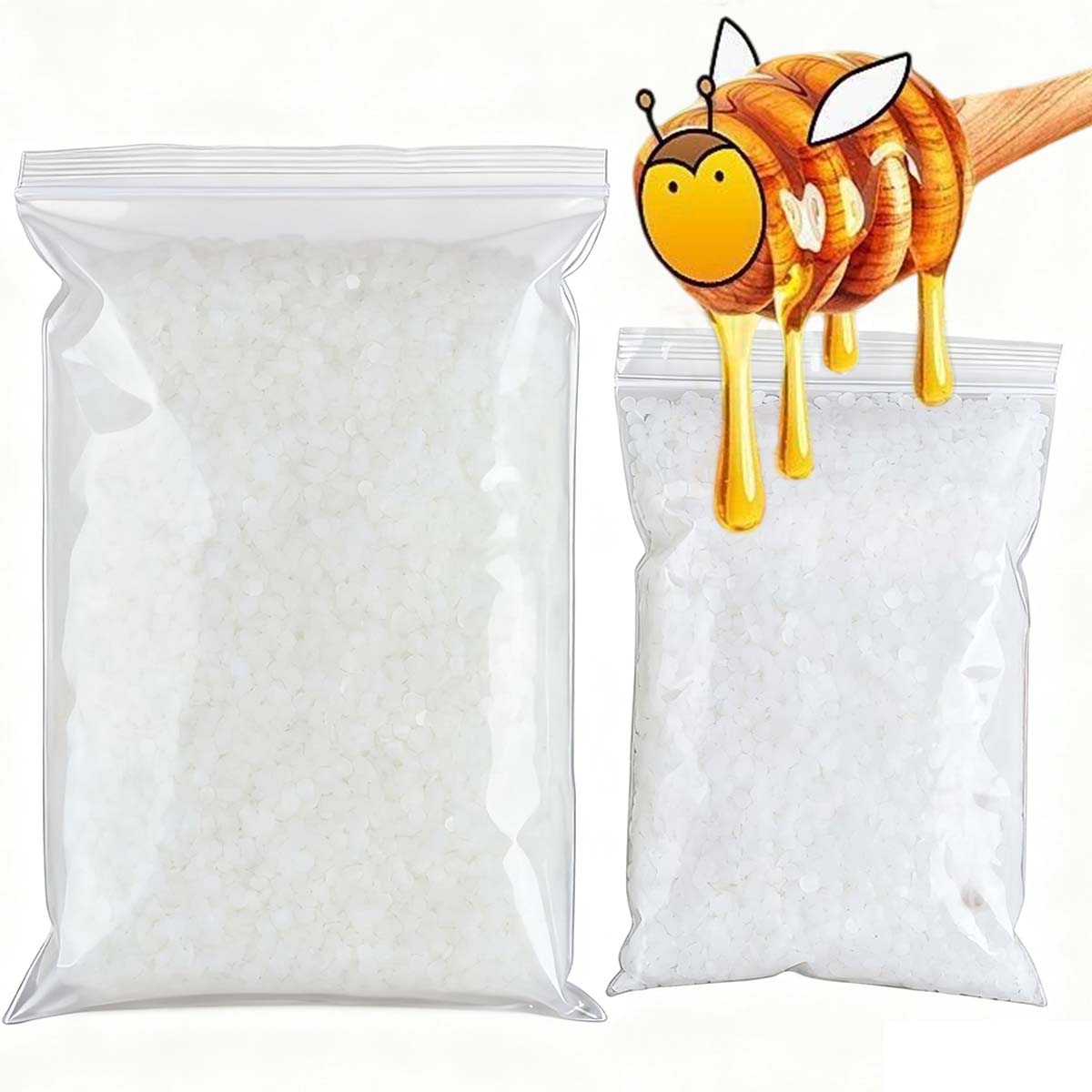 Candle Making Wax - 200g-1000g 백색 밀랍 순수 천연 과립형