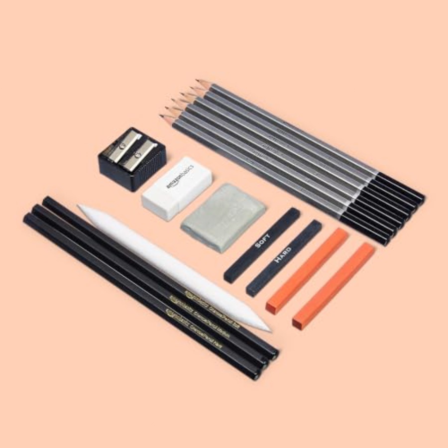 Sketching Charcoal Set - 스케치 및 드로잉 아트 연필 세트,