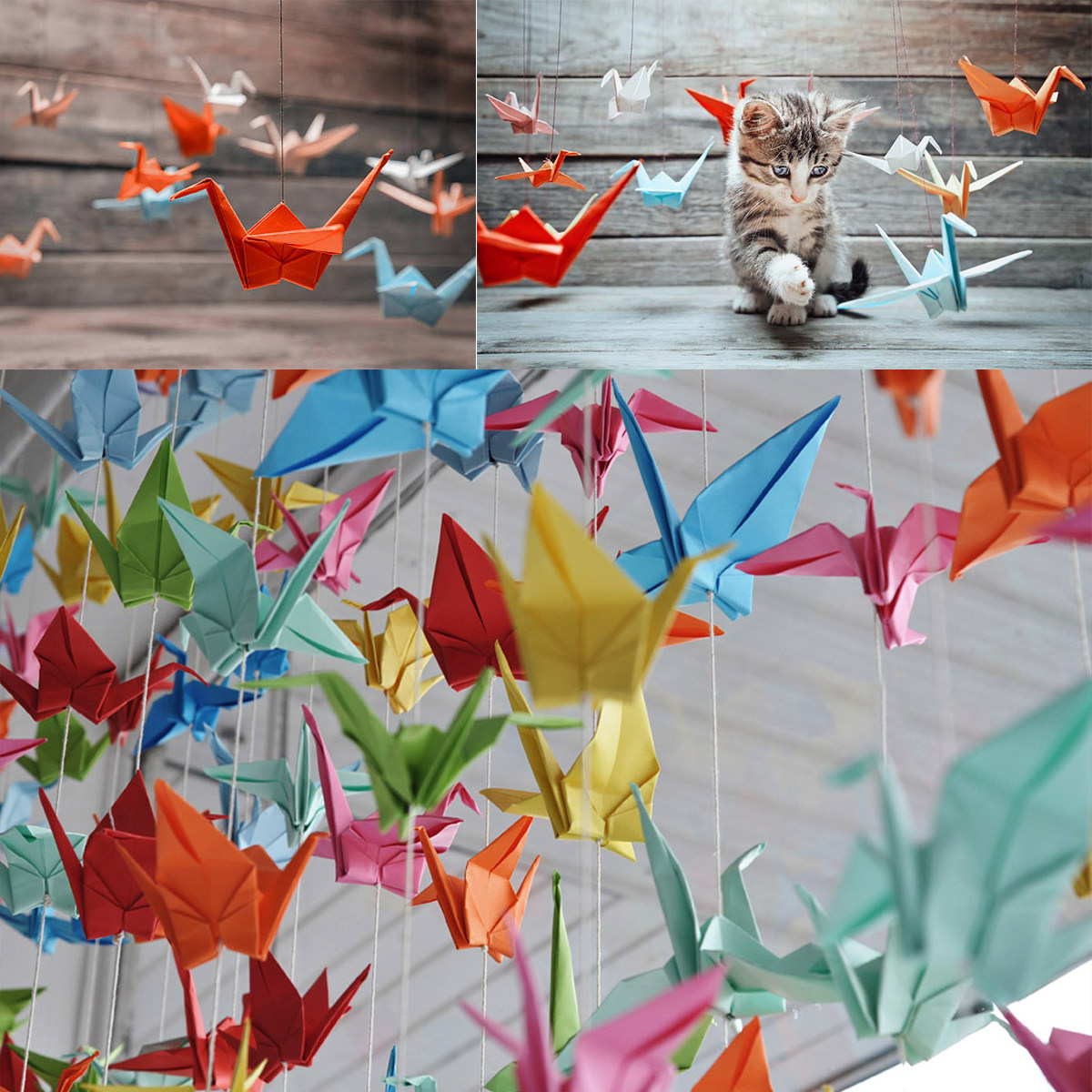 Art Craft With Paper - 200매 양면 오리가미 종이 6인치 정사각형,
