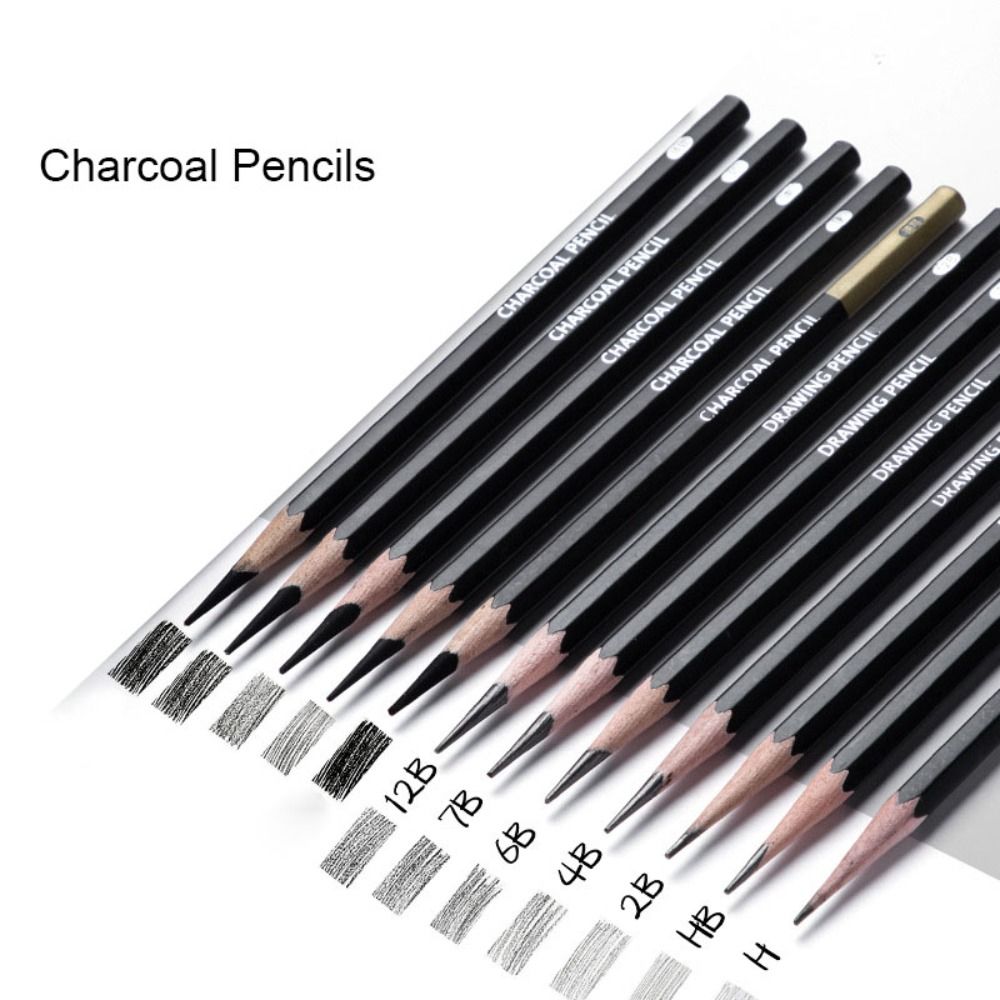 전문가용 흑연 혼합 스케치 연필 그림 미술 용품 숯 연 - Sketching Charcoal Set 리뷰 및 가격