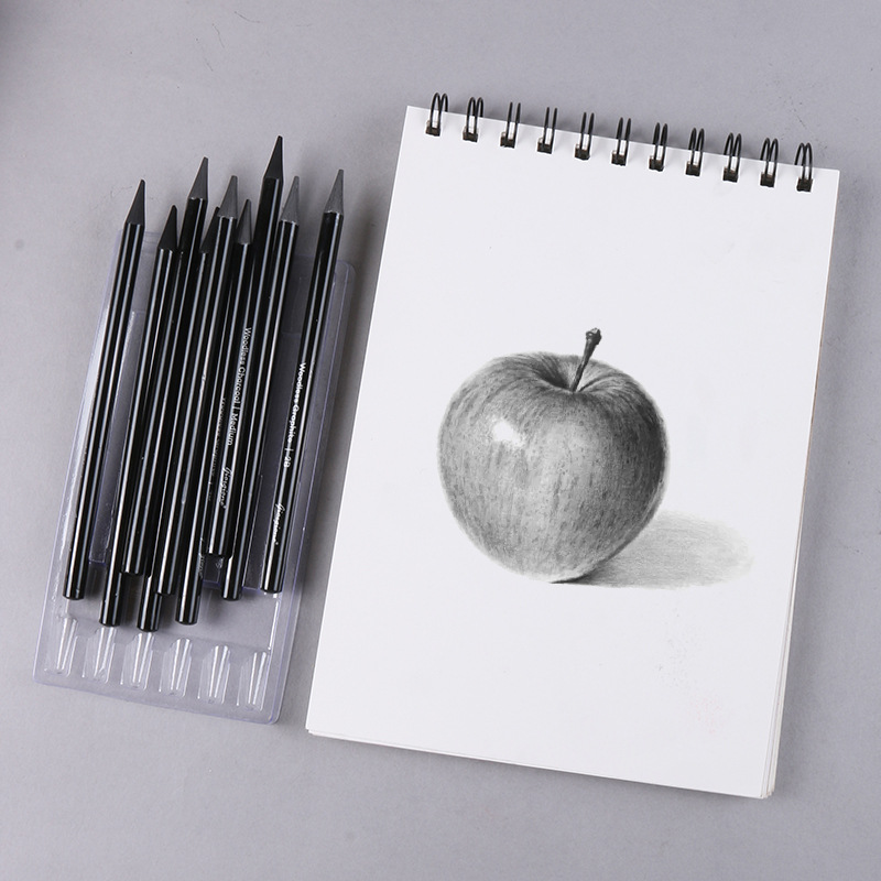 무목흑연 스케치용 카본 펜슬 세트, 미술학생 드로잉,  - Sketching Charcoal Set 리뷰 및 가격