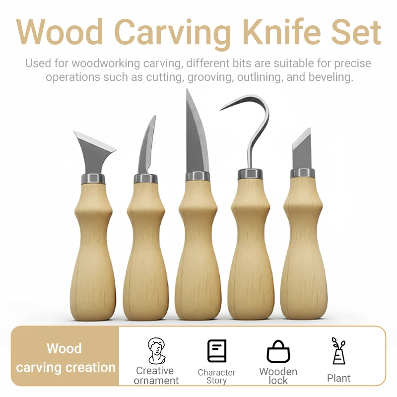 5종 목공 조각 도구 세트, 예술 공예 도구용 곡선형  - Art Craft Knife 리뷰 및 가격