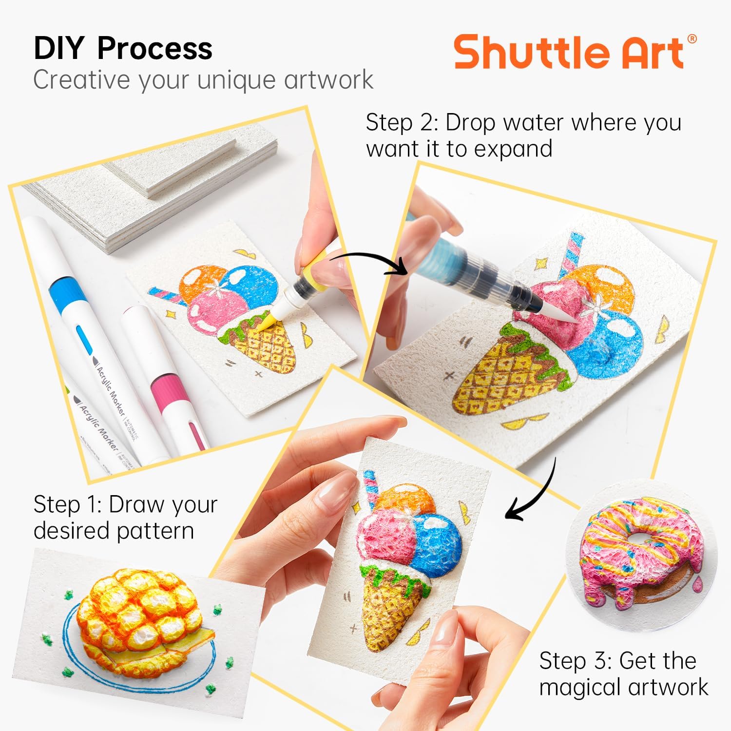 3D 퍼피 폼 텍스처 페인팅 종이 세트 (어린이 DIY - Art Craft With Paper 리뷰 및 가격