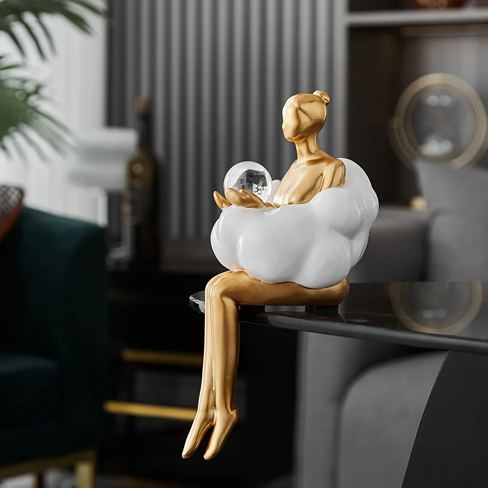 클라우드 걸 조각 추상 미술 피규어 조각상 현대 테이블 - Art Craft Furniture 리뷰 및 가격