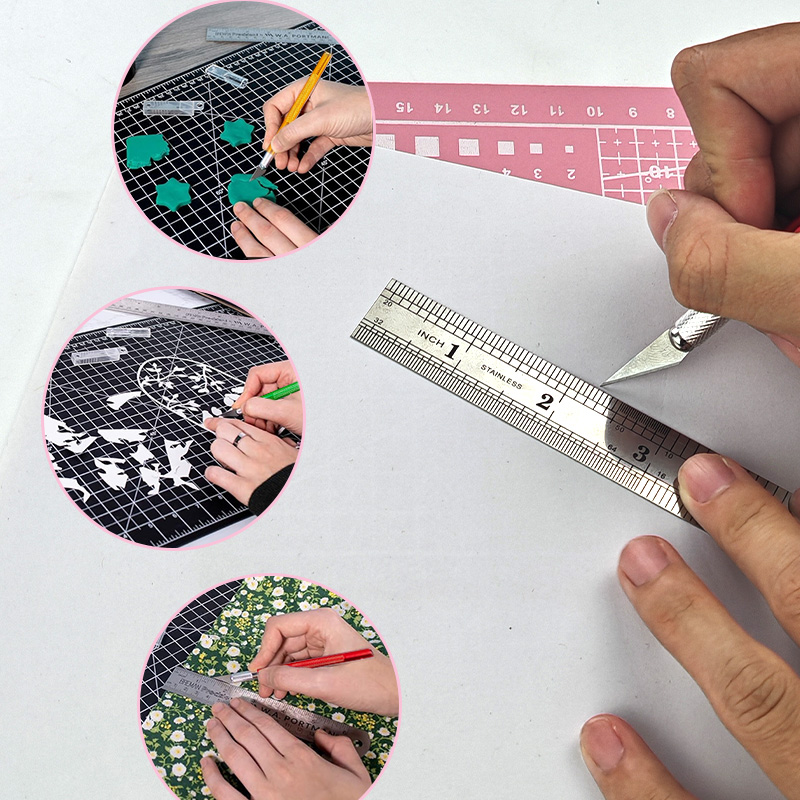 A4 PVC 핸드 커팅 매트 세트, 미술 도구, PVC - Art Craft Knife 리뷰 및 가격