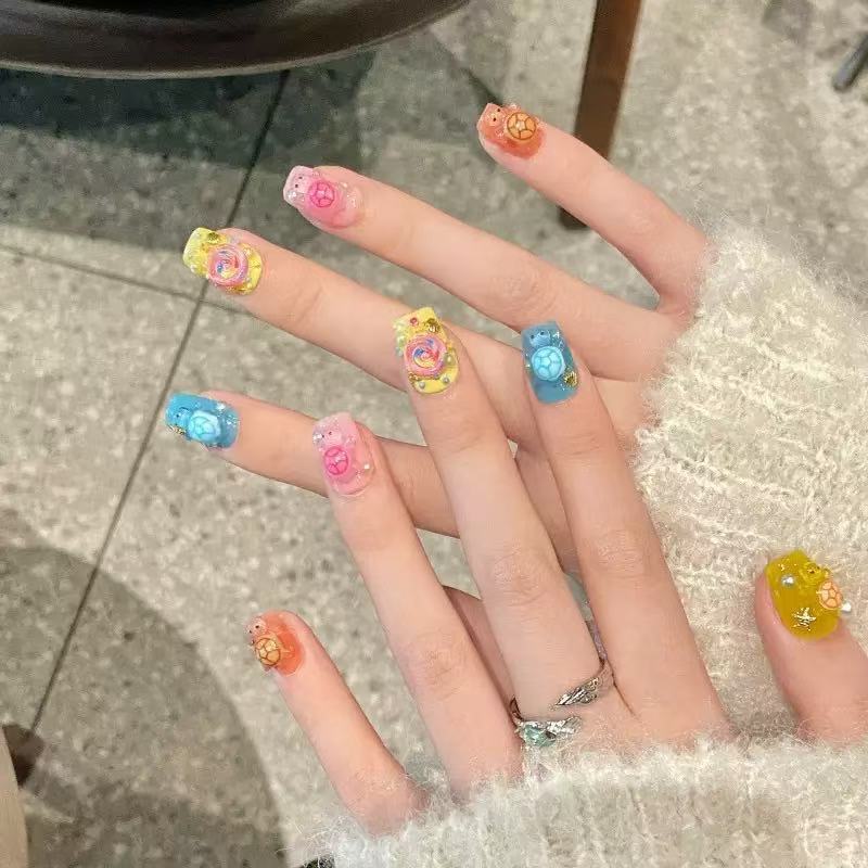100개 미니 컬러풀 거북이 레진 참 플랫 백 카보숑  - Art Craft Diy 리뷰 및 가격