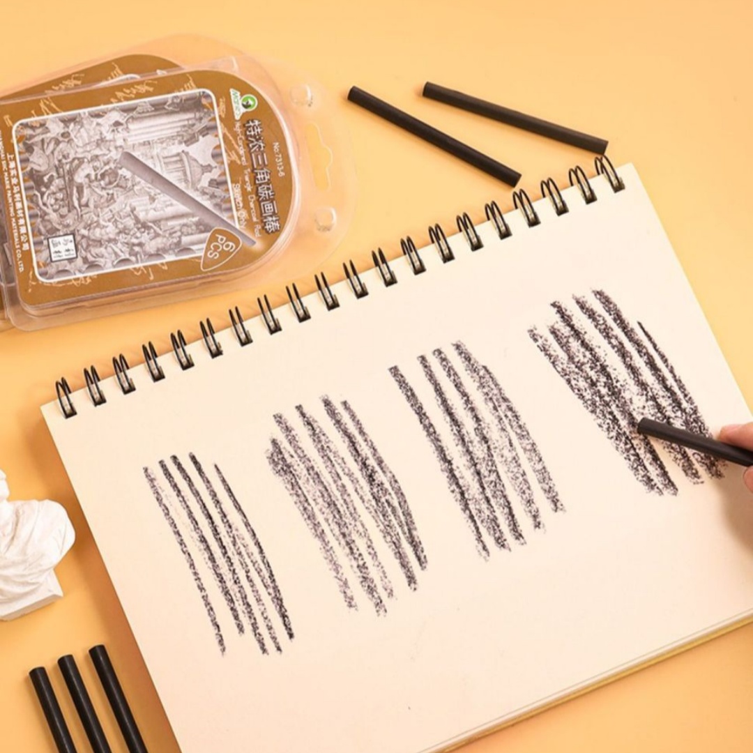 삼각형 숯 드로잉 스틱, 숯 연필 스트립, 숯 연필 세 - Sketching Charcoal Set 리뷰 및 가격