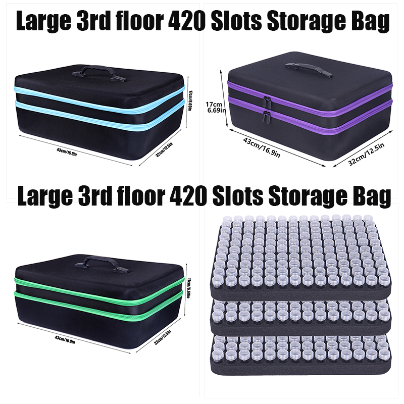 대형 3층 다이아몬드 페인팅 보관함 420 슬롯 액세서 - Art Craft Organizer 리뷰 및 가격