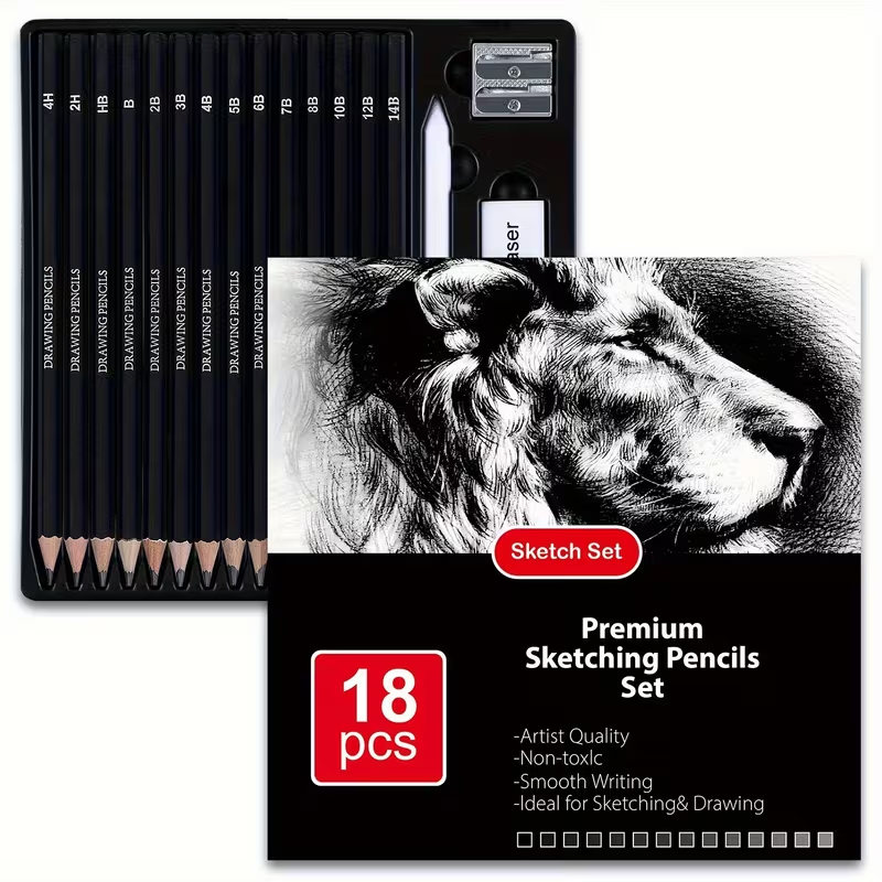 브루트퍼너 18/29 프로 전문가용 스케치 및 드로잉  - Sketching Charcoal Set 리뷰 및 가격