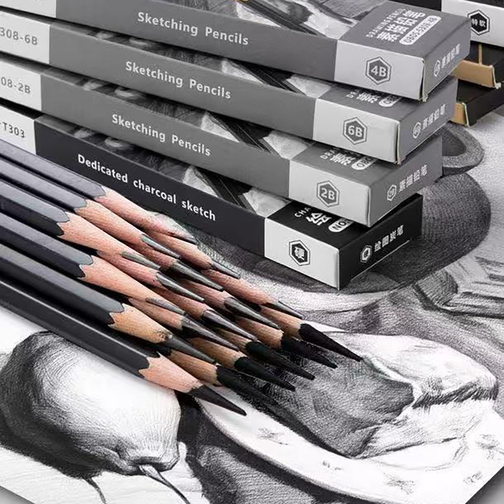 학생용 스케치 연필 12개, 초보자용 스케치용 숯 연필 - Sketching Charcoal Set 리뷰 및 가격