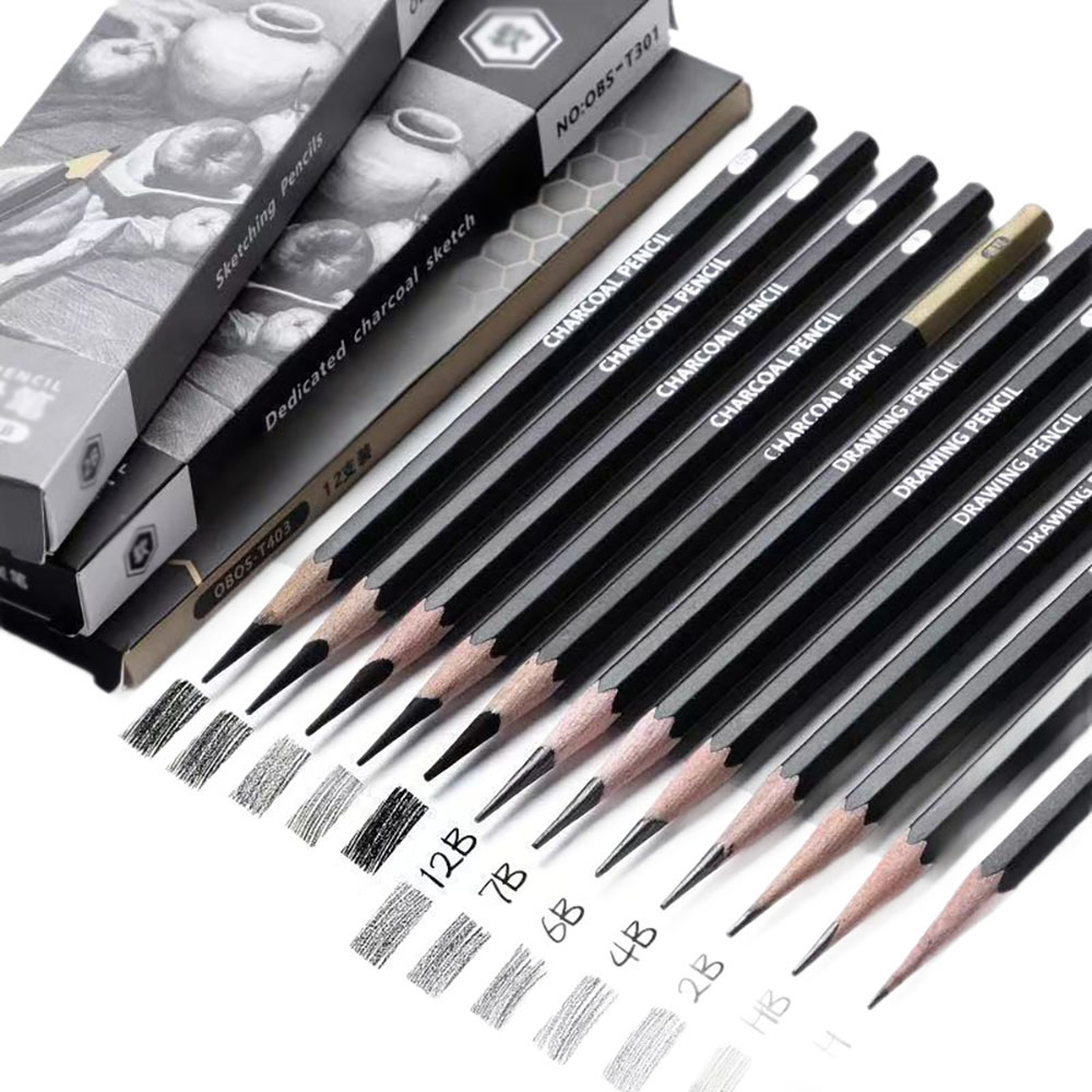 학생용 스케치 연필 12개, 초보자용 스케치용 숯 연필 - Sketching Charcoal Set 리뷰 및 가격