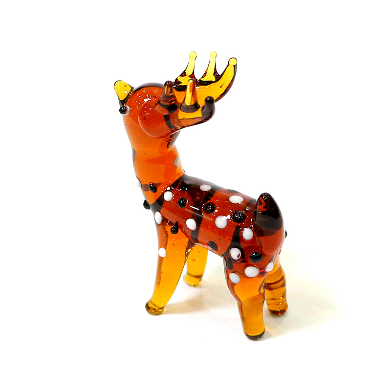 맞춤형 귀여운 크리스마스 사슴 유리 장식품 크리스마스  - Art Craft Display 리뷰 및 가격