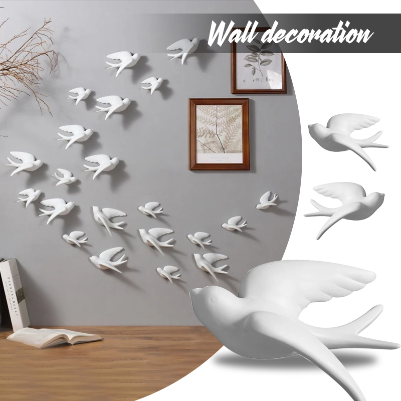 창의적인 세라믹 새 벽걸이 비둘기 공예, 집 거실 소파 - Tv Art And Craft 리뷰 및 가격