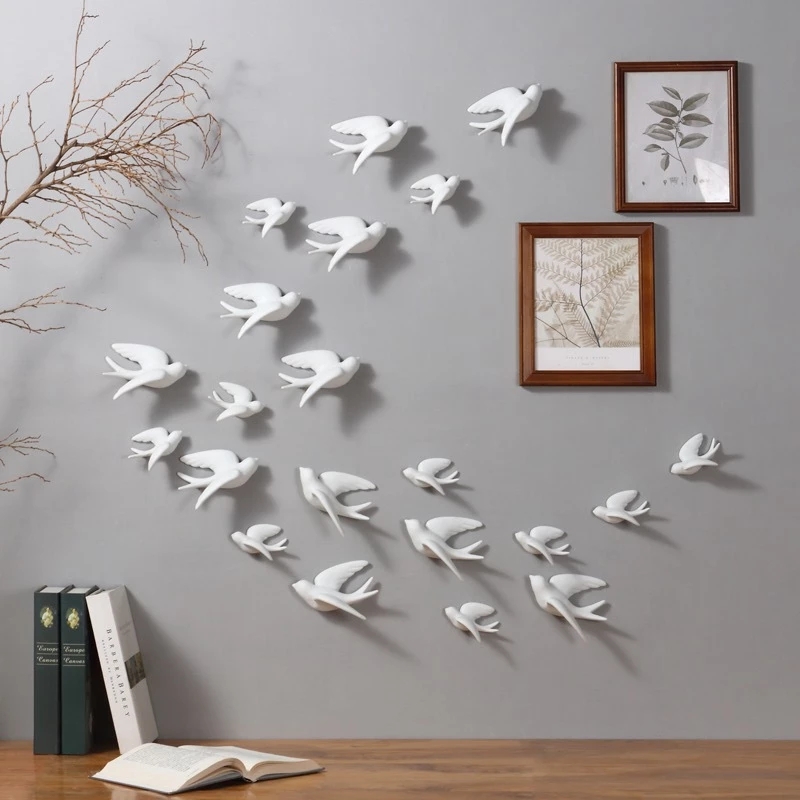 창의적인 세라믹 새 벽걸이 비둘기 공예, 집 거실 소파 - Tv Art And Craft 리뷰 및 가격