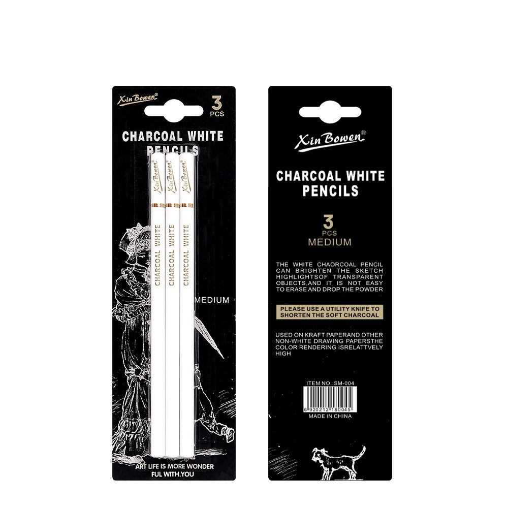 3개입 소프트/미디엄/하드 차콜 연필 세트 미술 용품  - Sketching Charcoal Set 리뷰 및 가격