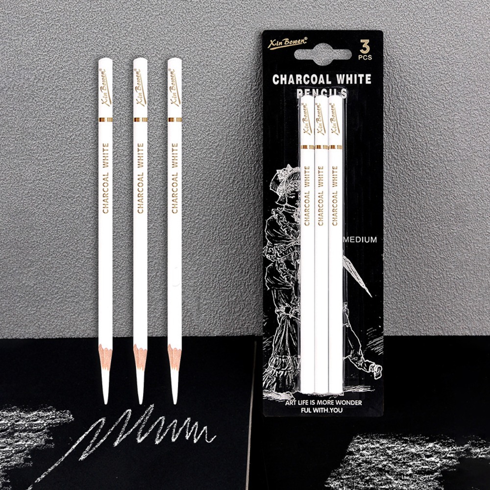 3개입 소프트/미디엄/하드 차콜 연필 세트 미술 용품  - Sketching Charcoal Set 리뷰 및 가격