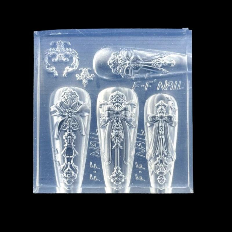 손톱을위한 실리콘 금형 유럽 스타일 아바타 사진 프레임 - Art Craft Display 리뷰 및 가격