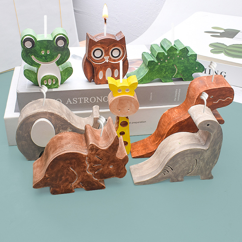 동물, 공룡 공예 미술 촛불 금형 비누 만들기위한 실리 - Art Craft Dinosaurs 리뷰 및 가격