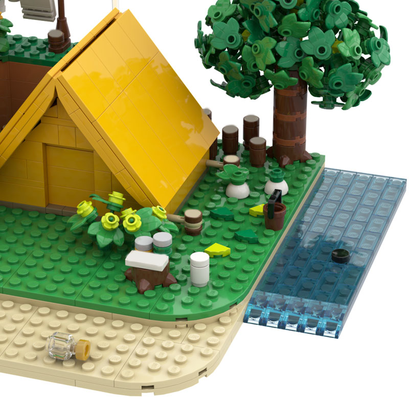 909pcs MOC 동물 교차로 마을 주민 텐트 모델  - Art Craft Village 리뷰 및 가격