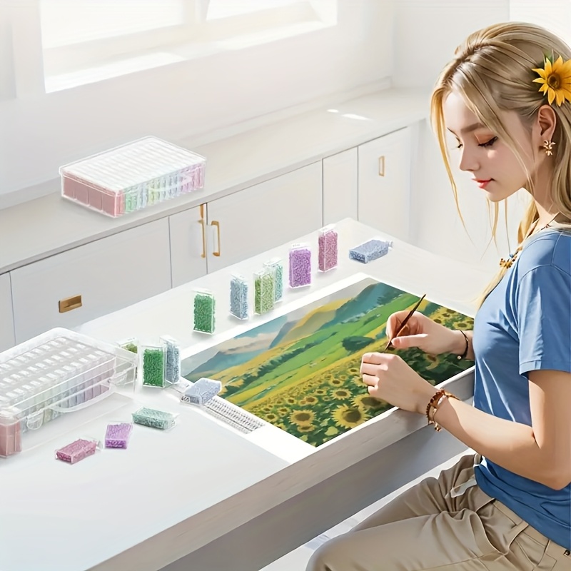 64칸 투명 플라스틱 수납함 세트 (다이아몬드 페인팅  - Art Craft Organizer 리뷰 및 가격