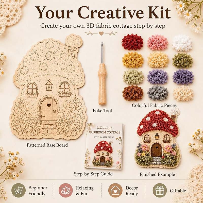 기발한 마을 3D 패브릭 포크 아트 DIY 공예 키트  - Art Craft Village 리뷰 및 가격