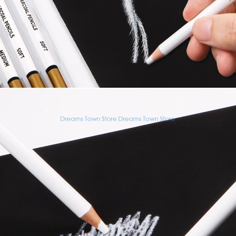 HX6A 6pcs 휴대용 프로 아티스트 흰색 숯 연필  - Sketching Charcoal Set 리뷰 및 가격