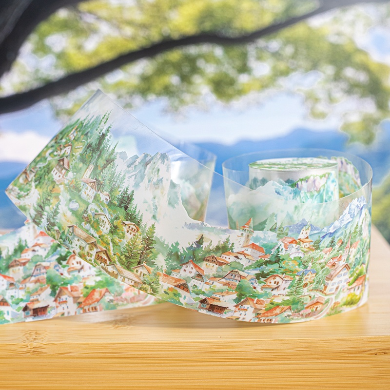 6롤 세트 6cm×200cm 빌리지 테마 PET 테이프 - Art Craft Village 리뷰 및 가격