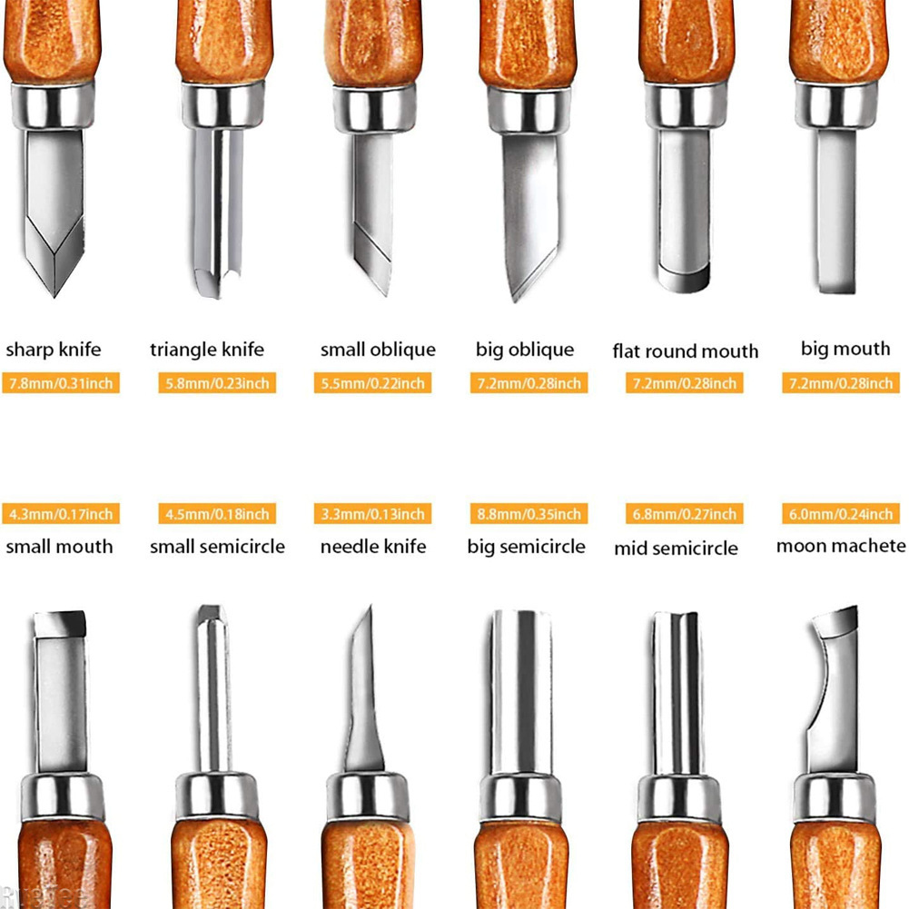 12Pcs SK2 목공 조각 도구 세트 가방 포함 HR - Art Craft Knife 리뷰 및 가격