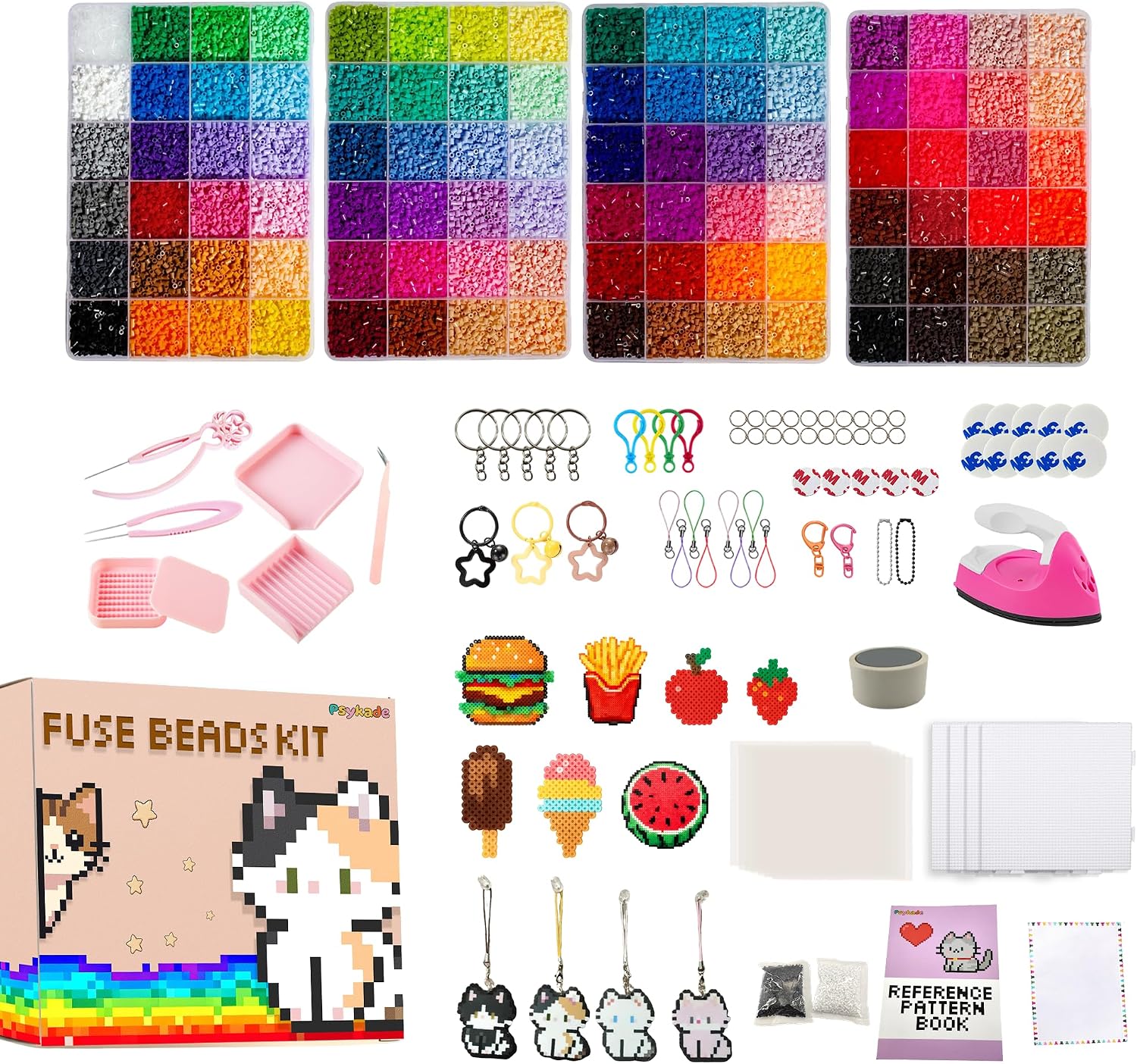 퓨즈 비즈 키트-쉬운 DIY-96색 53000 2.6m - Art Craft Diy 리뷰 및 가격