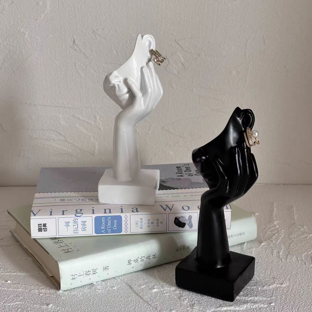레진 공예 장식품 추상적인 그림 귀걸이 진열대 거실 조 - Art Craft Display 리뷰 및 가격